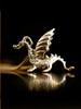 Baby Dragon Charm - 14k Gold