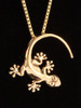 Gecko Charm - 14k Gold