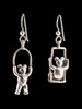 Teddy Bear Picnic Earrings - Silver