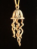 Gold Jellyfish Charm - 14k Gold