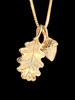 14k gold Oak Leaf & Acorn Charms