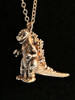 Bronze Godzilla Pendant