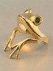 Gold - Tree Frog Finger Pet Ring - 14k Gold