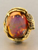 Star Fire Lagoon Mexican Matrix Fire Opal Dragon Ring