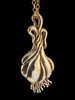 Large Bronze Garlic Pendant w/Bronze Chain