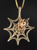 14K gold Spider Web Charm