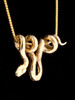 14k Gold Vine Snake Pendant