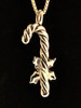 Christmas - Candy Cane Charm - 14k Gold