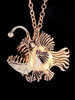 Large Bronze Angler Fish Pendant