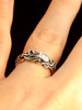 Tentacle Twist Ring in Sterling Silver