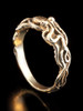 14K gold tentacle twist octopus ring, commitment ring, wedding ring