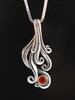 Cascade Waterfall Pendant with Australian Fire Opal