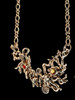 Poseidon's Gift with Gemstones - Octopus And Sea Star Neckpiece - Silver