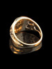 Moon and Star Ring with 5 Pt. Diamond - 14k Gold