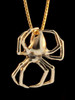 Large Spider Pendant - 14k Gold