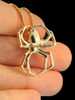 Large Spider Pendant - 14k Gold