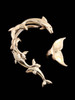 EAR CUFF SPECIAL - Dolphin Ear Wrap Ear Wrap and Whale Tail Ear Cuff Combo - Bronze - Buy 2 Get 1 Ear Cuff Free