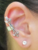 EAR CUFF SPECIAL - Mocking Jay and Quiver and Arrow ear cuff combo special - silver - Buy 2 Get 1 ear cuff FREE