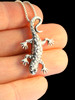 Spotted Salamander Charm - Silver