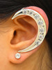 Left Crescent Ear Wrap with 7 CZ's