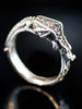 Flame Dragon Ring Band - Silver