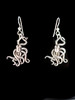 Small Octopus Earrings - Silver