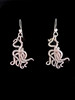 Small Octopus Earrings - Silver