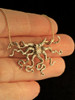 Octopus Slider Pendant - 14K Gold