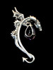 Classic Dragon Ear Wrap with Amethyst in Silver