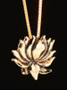 Lotus Charm in 14K Gold