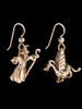 Baby Dragon and Wizard Earrings in 14K Gold