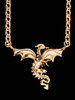 Dragon in Flight in 14K Gold