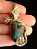 Dragon's Tear Opal Pendant in 18K Gold