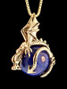 Dragon Orb with Lapis Lazuli in 14K Gold