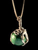 Octopus Pendant w/ Malachite Orb in Silver