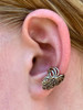 Butterfly Ear Cuff Chevron in Bronze