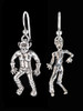 Sterling Silver  Zombie Cyclops Earrings