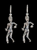 Sterling Silver Zombie Earrings