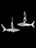 Shark Earrings in Silver