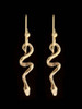 Jungle Jewel Vine Snake Earrings in 14K Gold