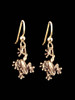 Jungle Jewel Tree Frog Earrings in 14k Gold