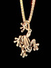 Jungle Jewel Tree Frog Charm in 14K Gold