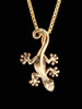 Jungle Jewel Gecko Charm in 14K Gold
