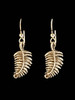 Jungle Jewel Fern Earrings in 14K Gold