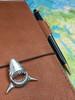 Shark Traveler Notebook Charm in Silver