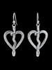 Love Python #9 Earrings - Silver