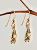 14k Gold Bat Briolette Earrings