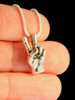 Peace Hand Sign Charm - Silver