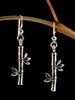 Bamboo Earrings - Sterling Silver