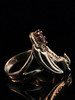 Silver Glider Dragon Ring with Garnet